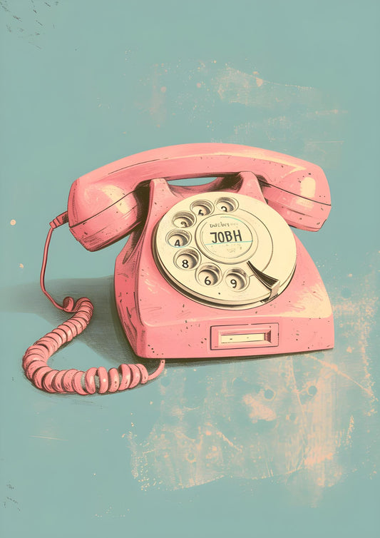 Pink Rotary Phone