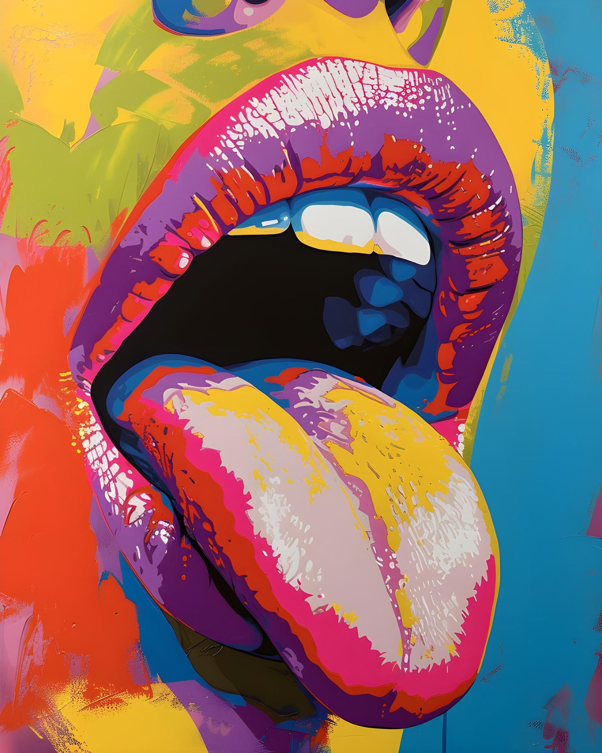 Bold Lips Pop Art