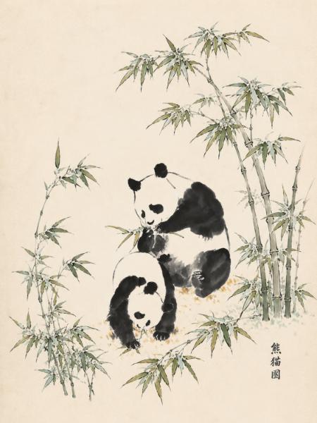 Pandas in Bamboo