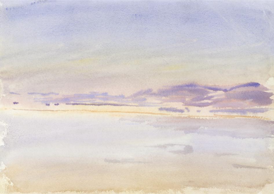 Lavender Shore Watercolor