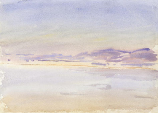Lavender Shore Watercolor