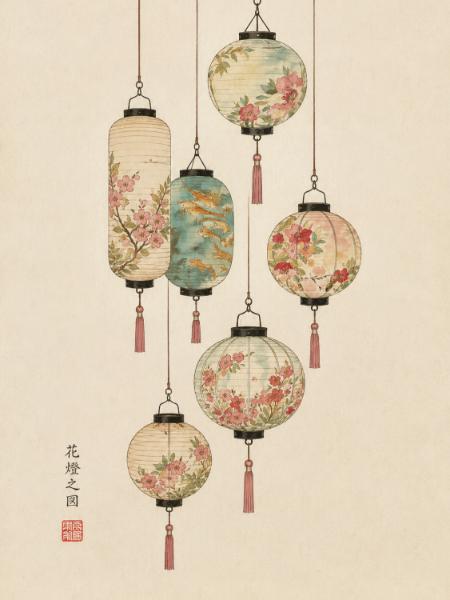 Paper Lanterns in Bloom
