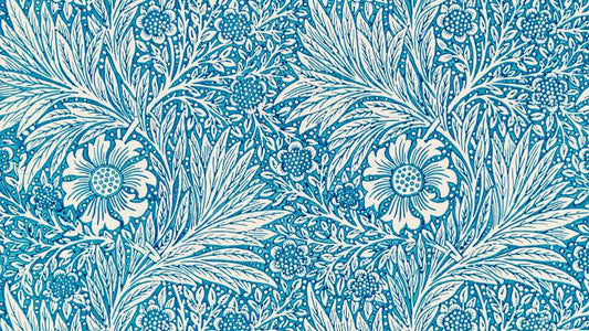 Blue Marigold Pattern