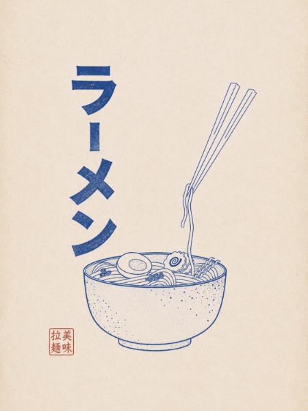 Blue Ramen Bowl