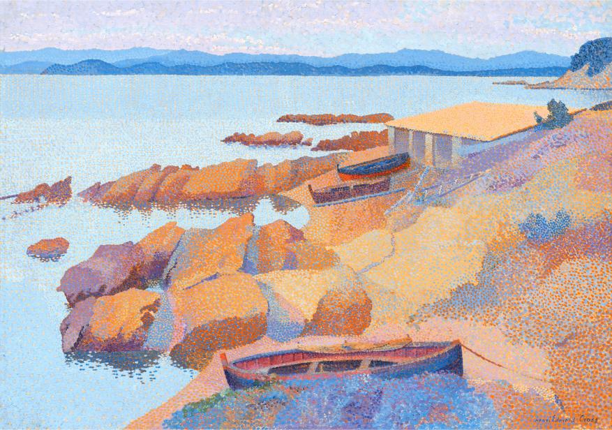 Sunlit Rocky Shore