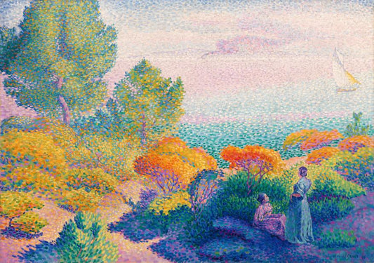 Coastal Scene in Dots