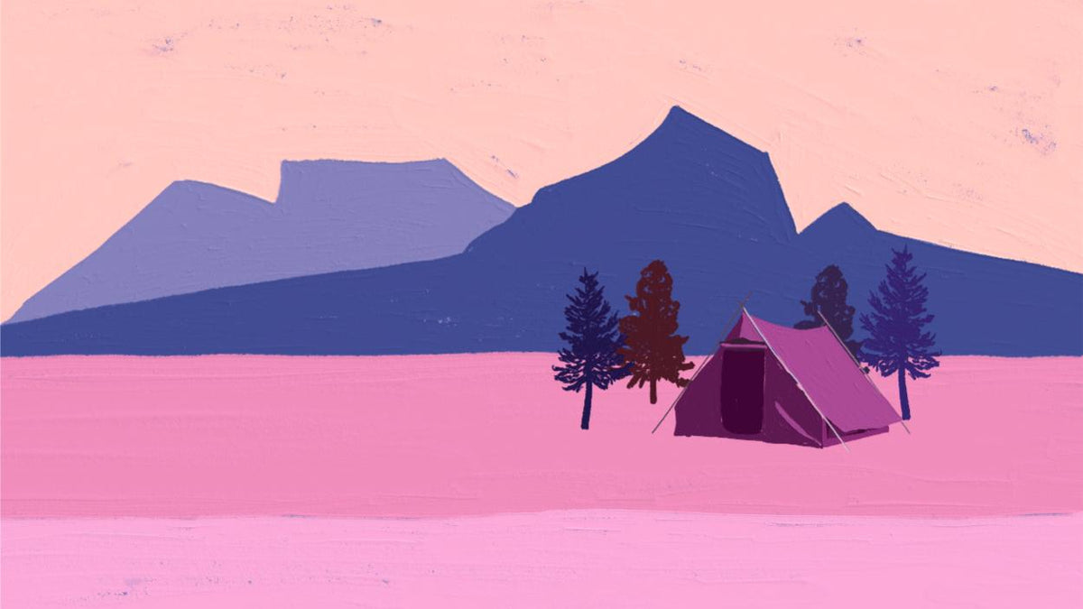 Camp Tent Sunset