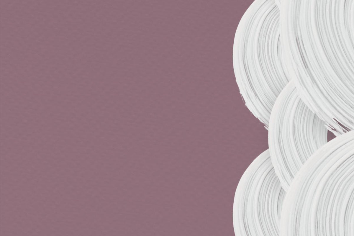 Mauve and White Brush