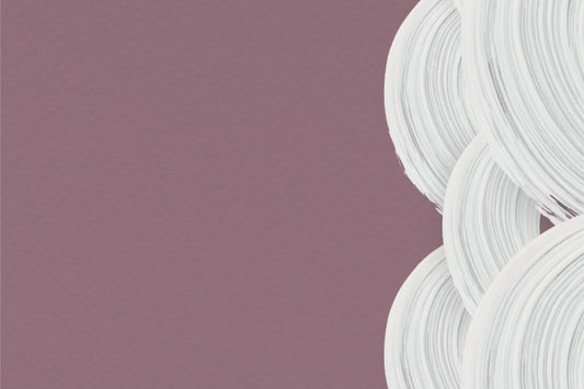 Mauve and White Brush