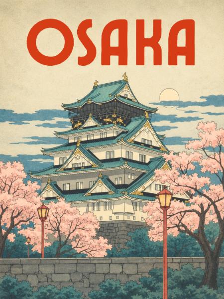 Osaka Castle in Spring