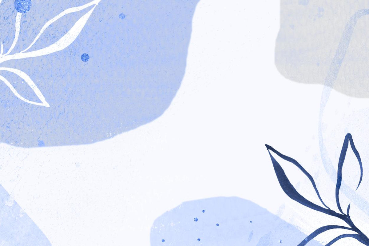 Blue Botanical Watercolor