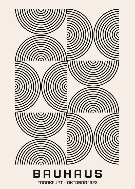 Bauhaus Line Arc Grid