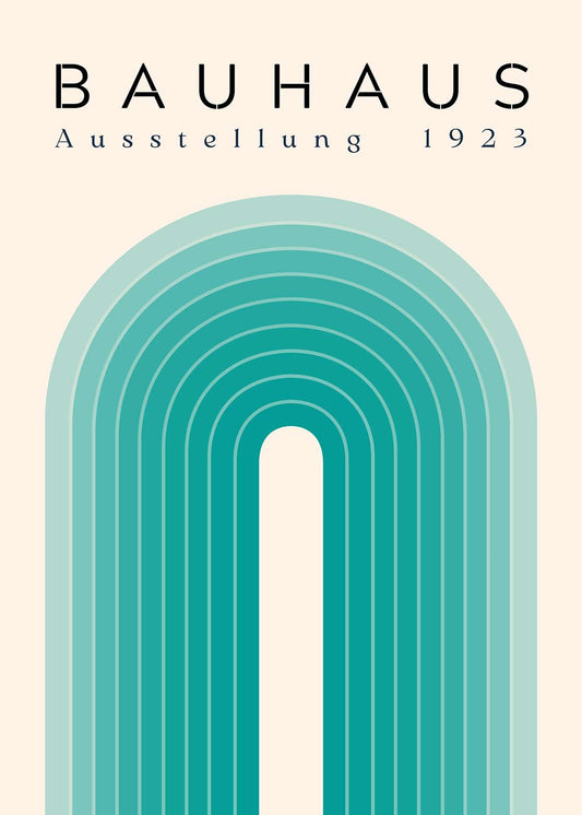 Bauhaus Teal Arch