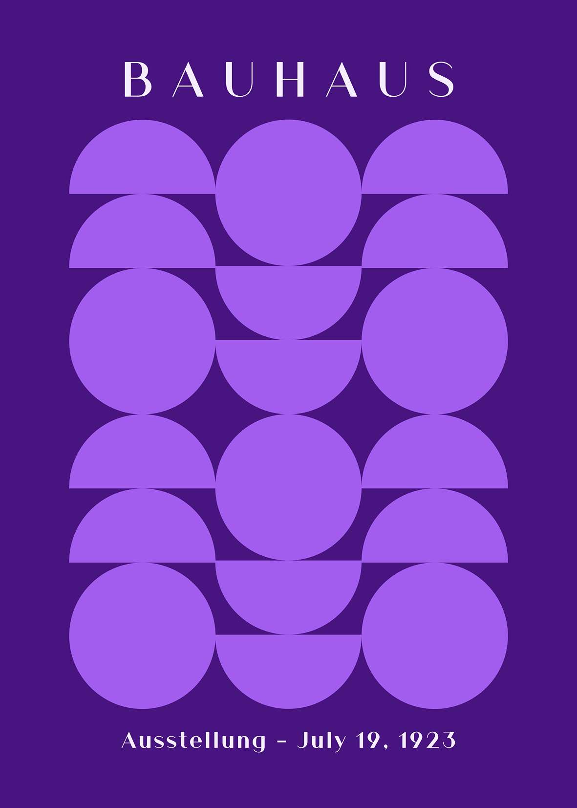 Bauhaus Lavender Bloom Grid