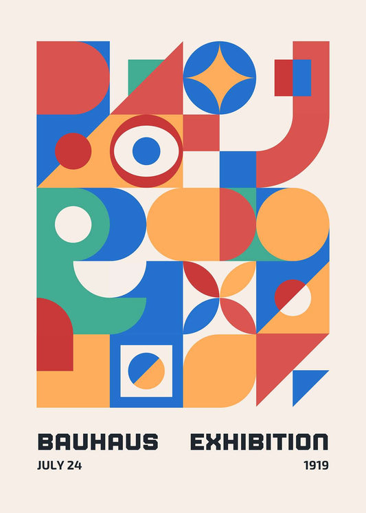Bauhaus Confetti Collage