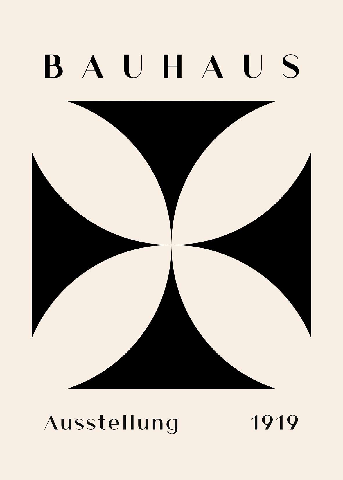 Bauhaus Black Cross Bloom