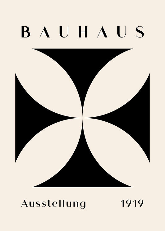 Bauhaus Black Cross Bloom
