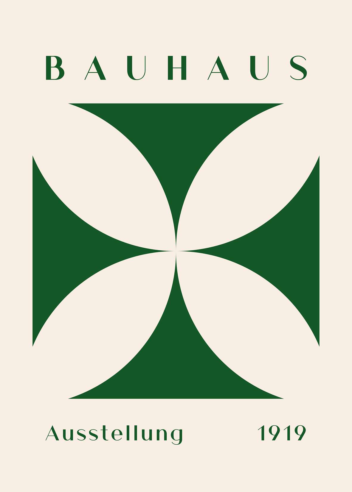 Bauhaus Green Cross Bloom