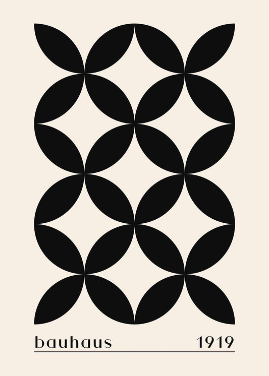 Bauhaus Black Bloom Grid