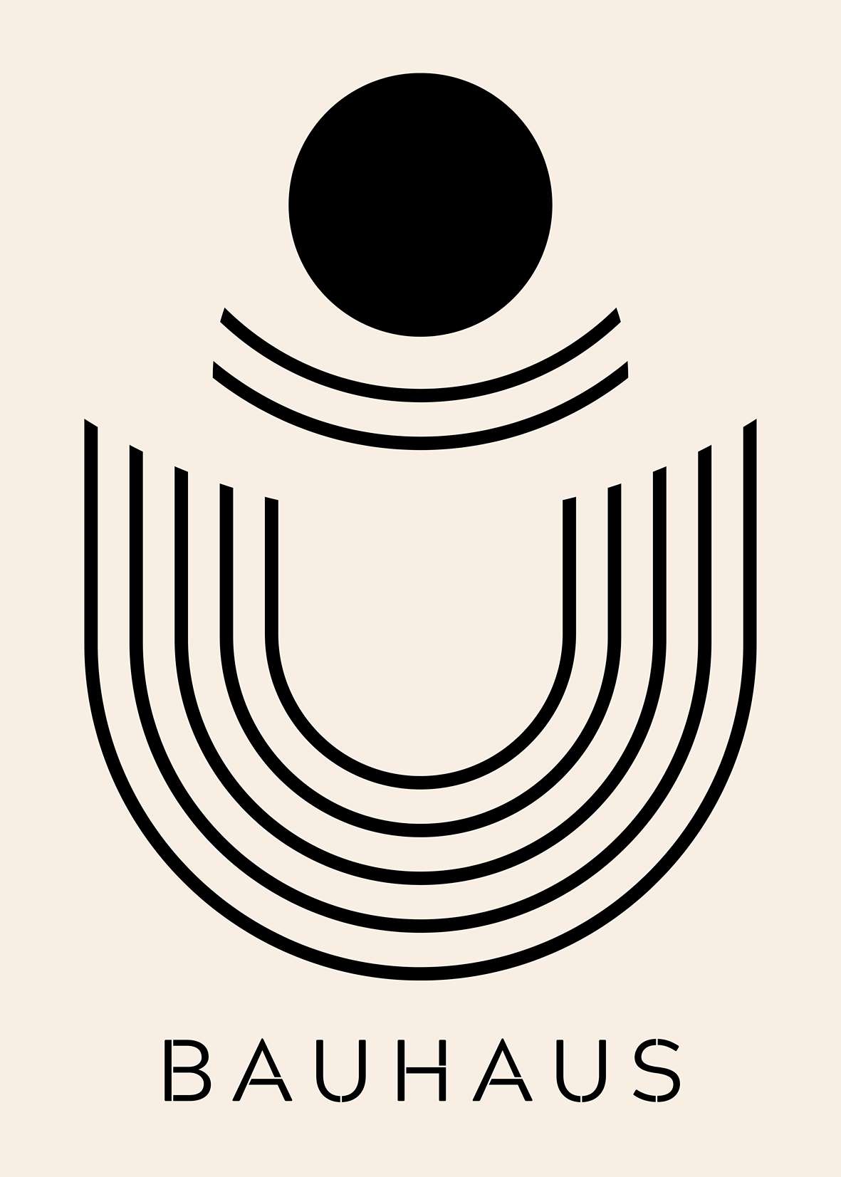 Bauhaus Sunrise Lines