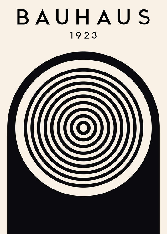 Bauhaus Target Rings on Black