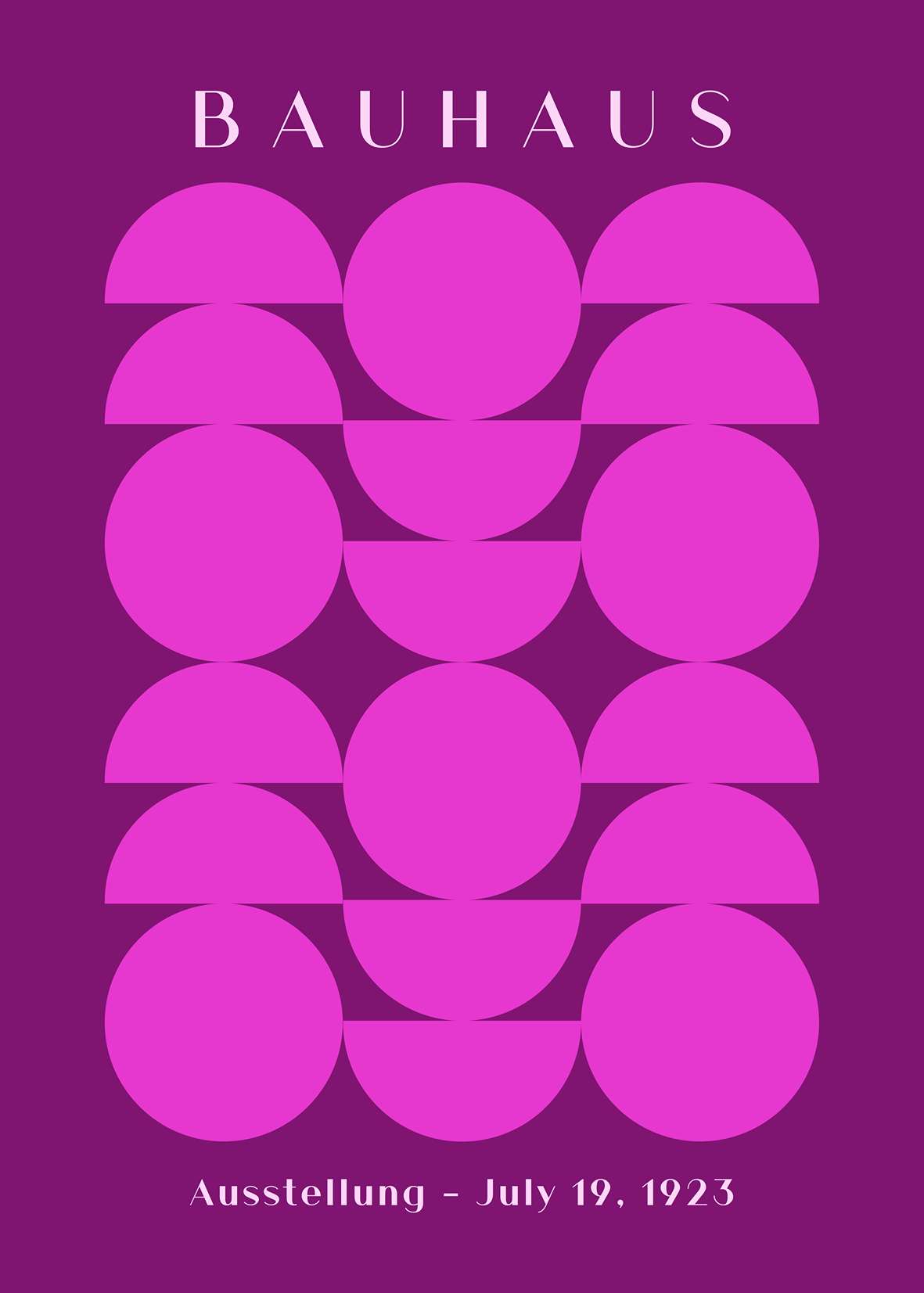 Bauhaus Magenta Bloom
