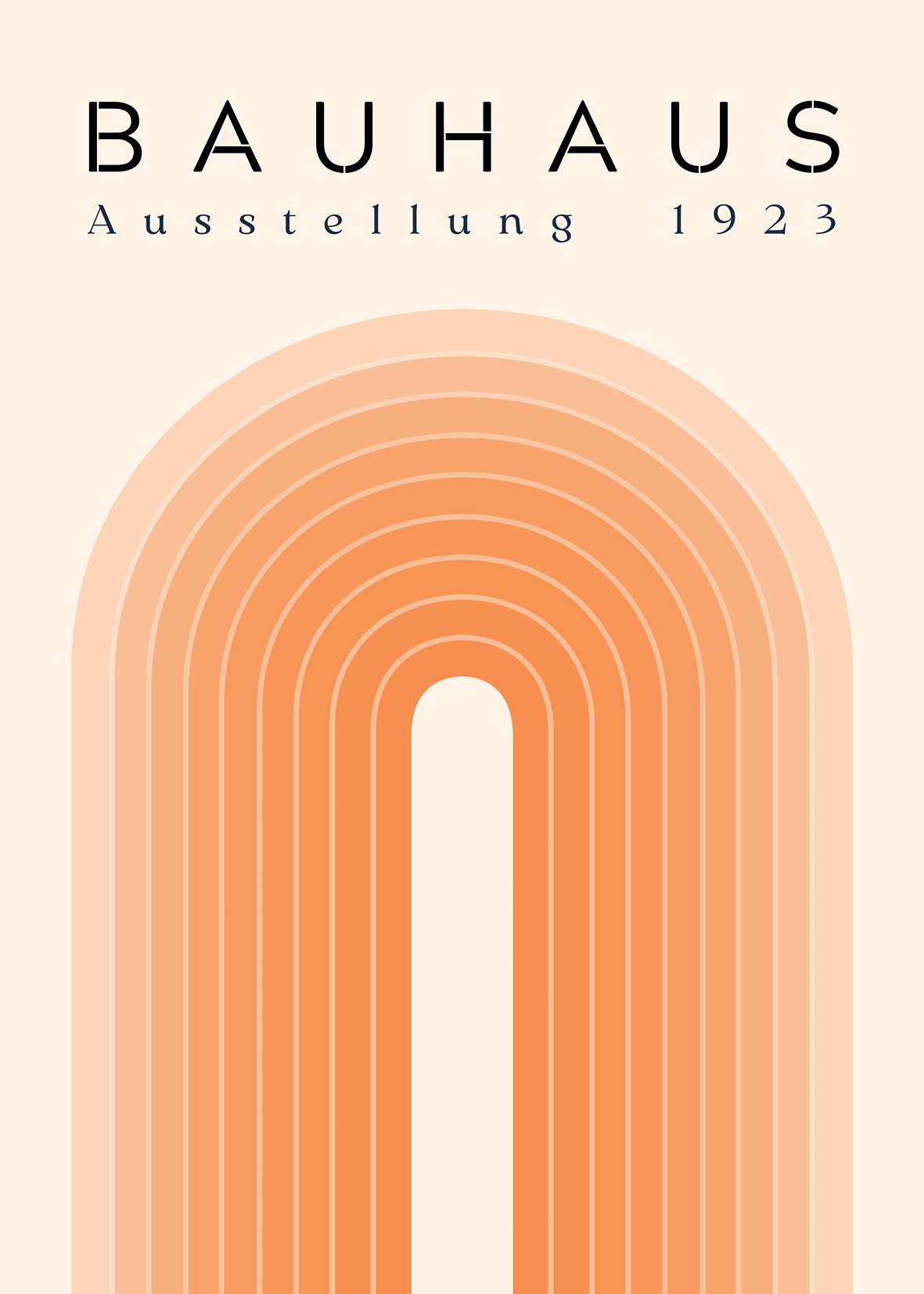 Bauhaus Orange Arch