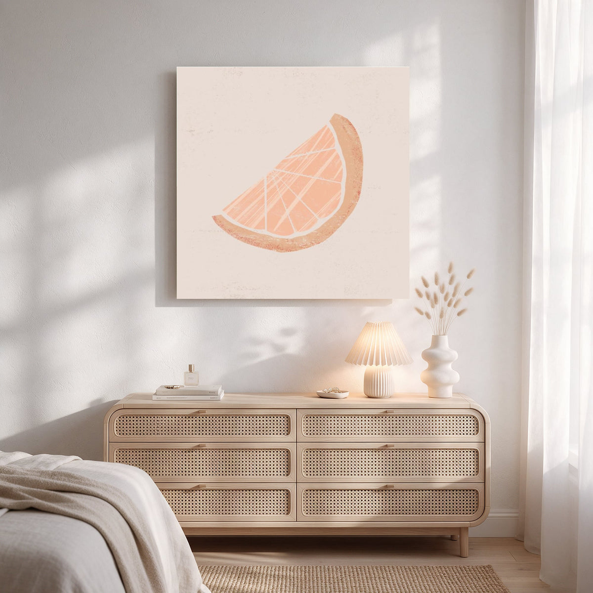 Orange Wedge — Square Bedroom