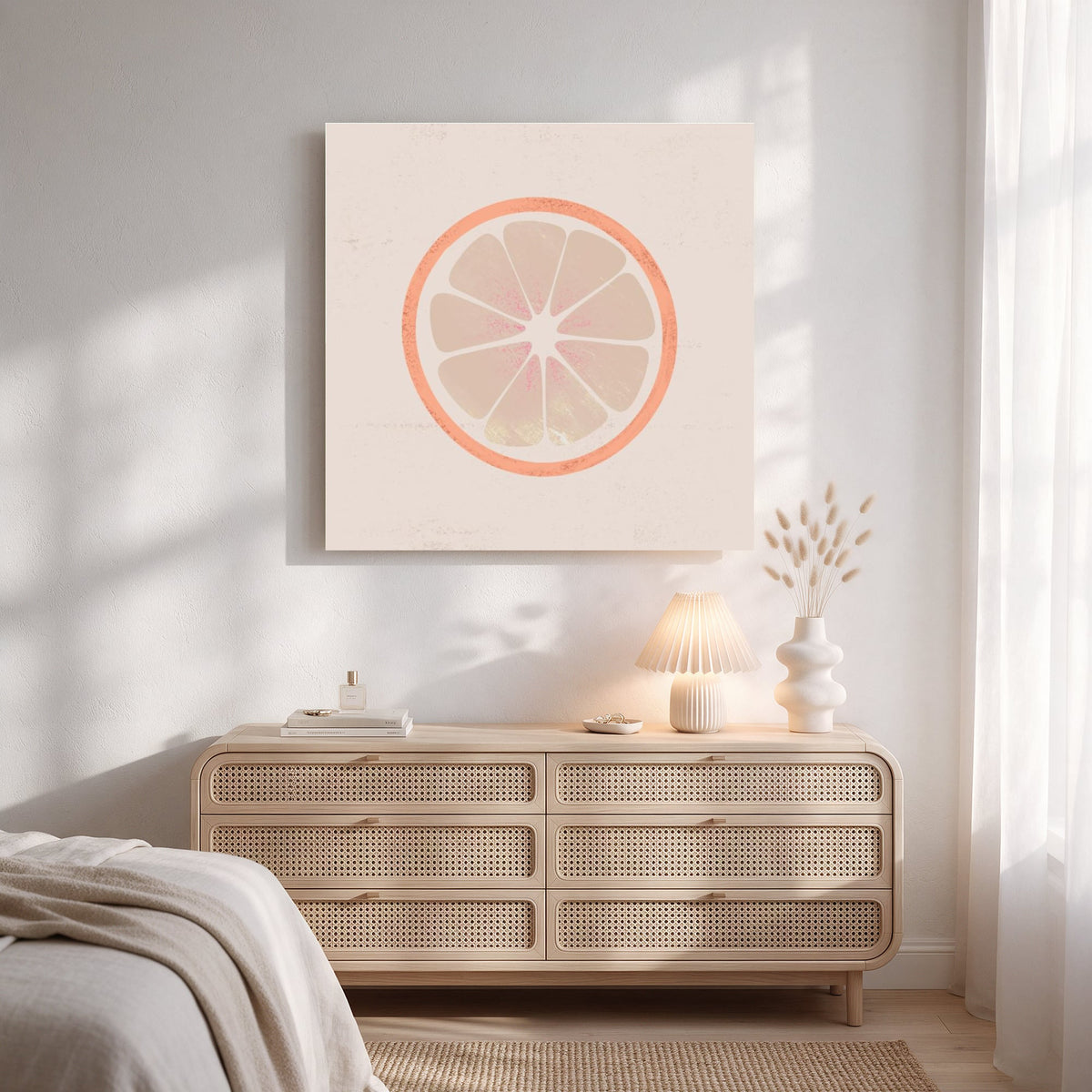 Grapefruit Slice — Square Bedroom