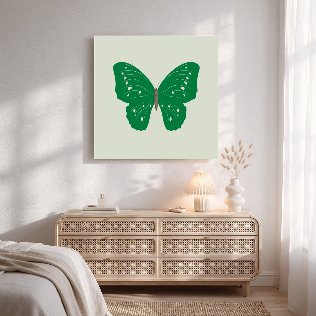 Emerald Butterfly — Square Bedroom