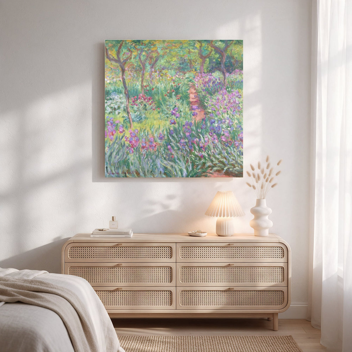 Iris Garden Path — Square Bedroom