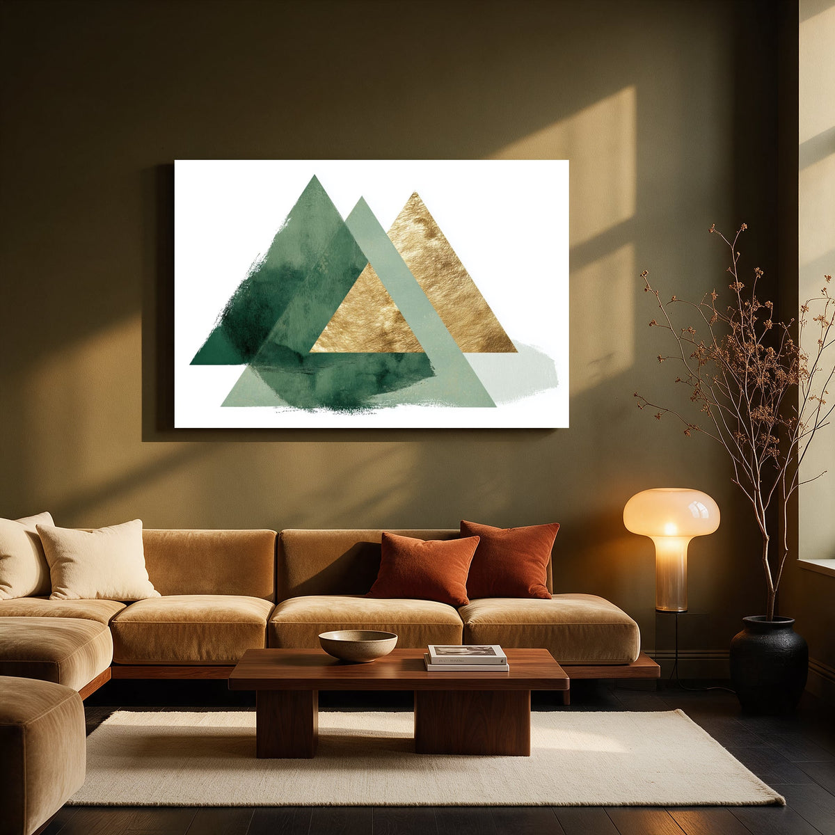 Emerald Triangle Trio — Living room Landscape
