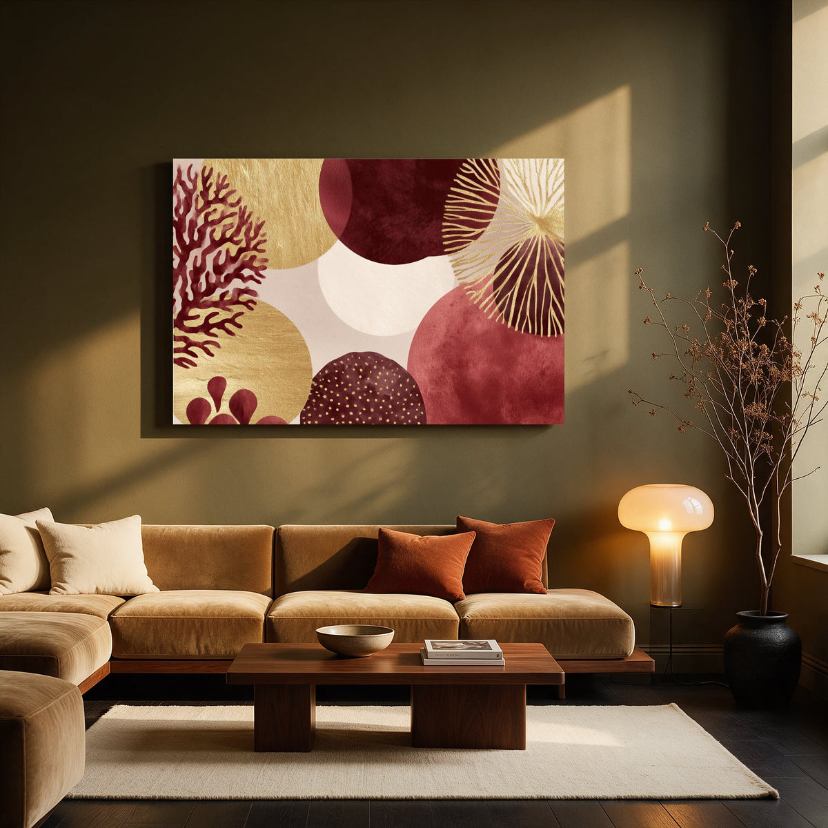 Coral Reef Bloom — Living room Landscape