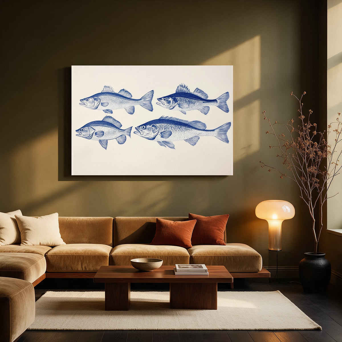 Vintage Bass Study — Living room Landscape
