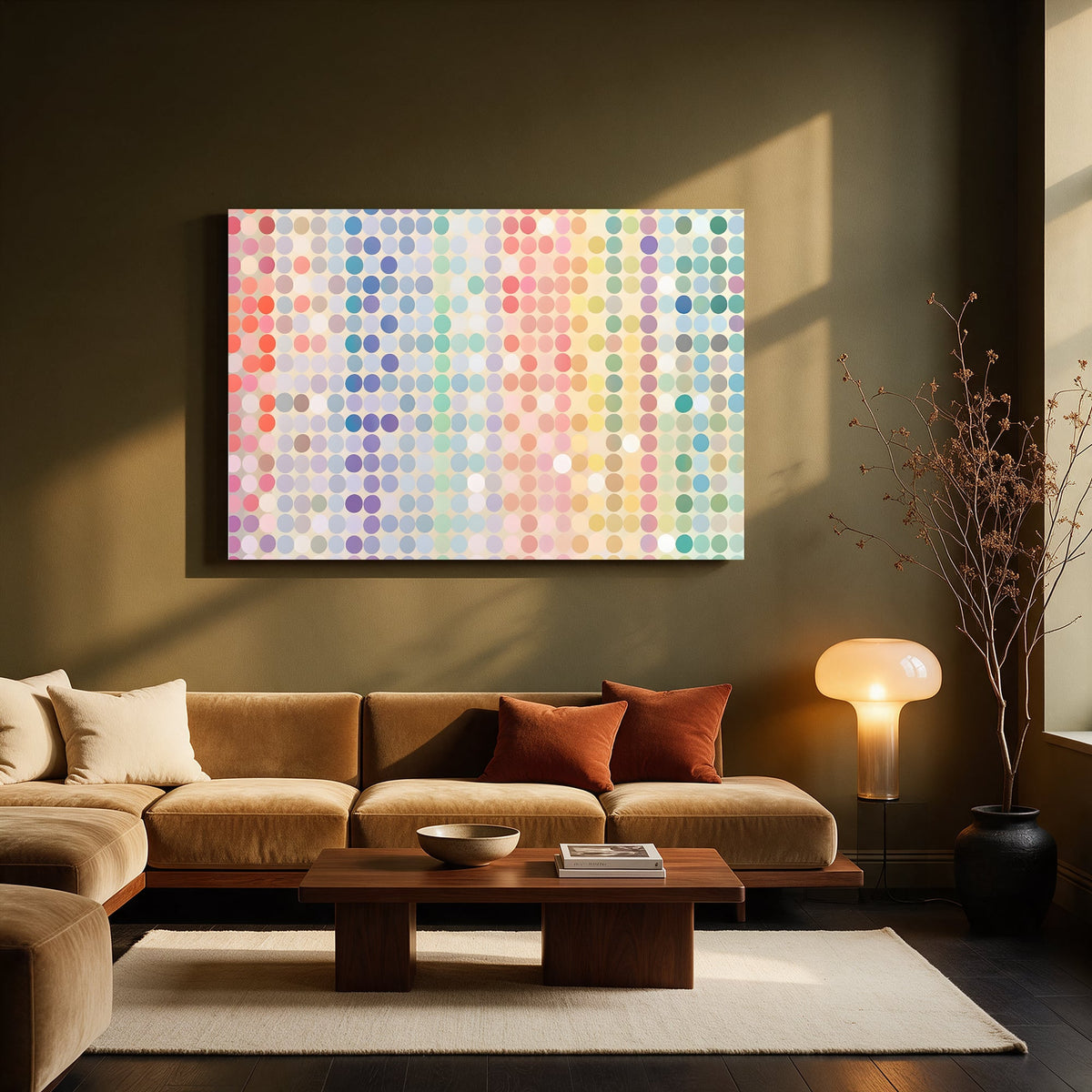 Cool Dot Gradient — Living room Landscape