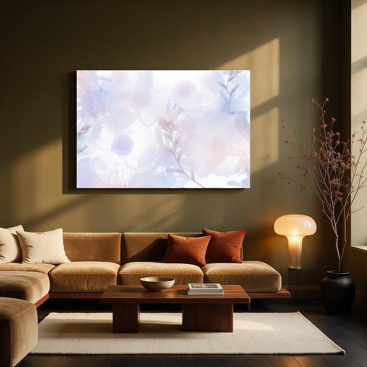 Lilac Floral Mist — Living room Landscape