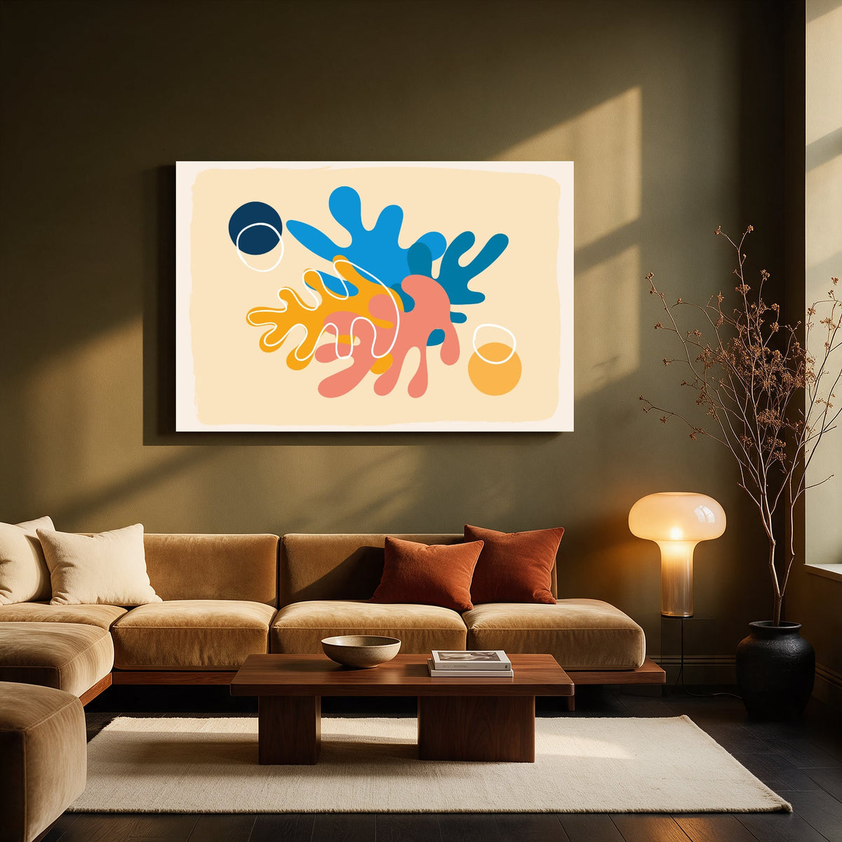 Coral Reef Splash — Living room Landscape