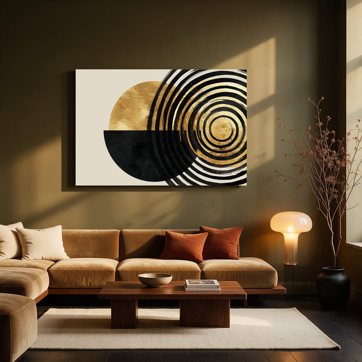 Golden Totem Spiral — Living room Landscape