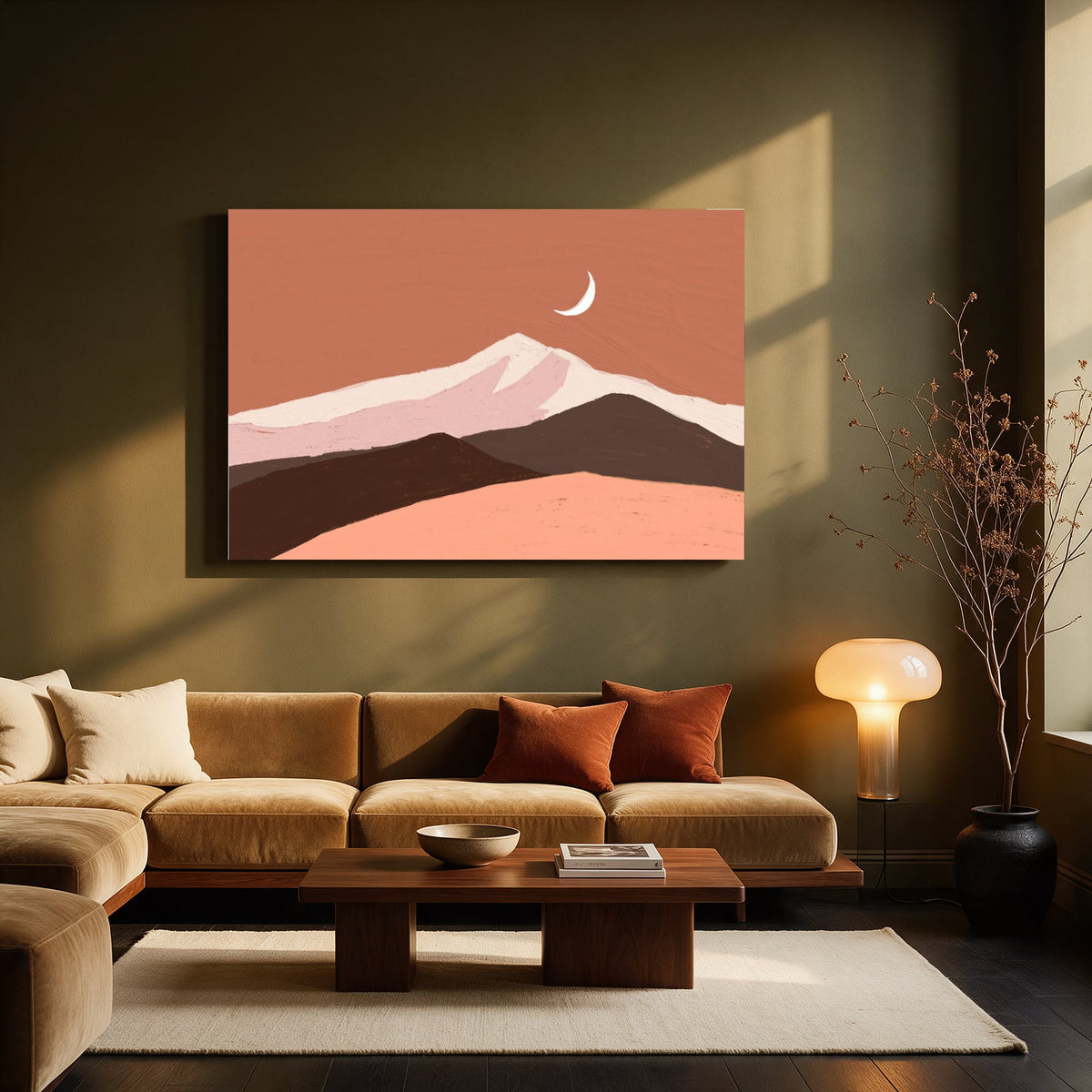 Crescent Moon Mountain — Living room Landscape