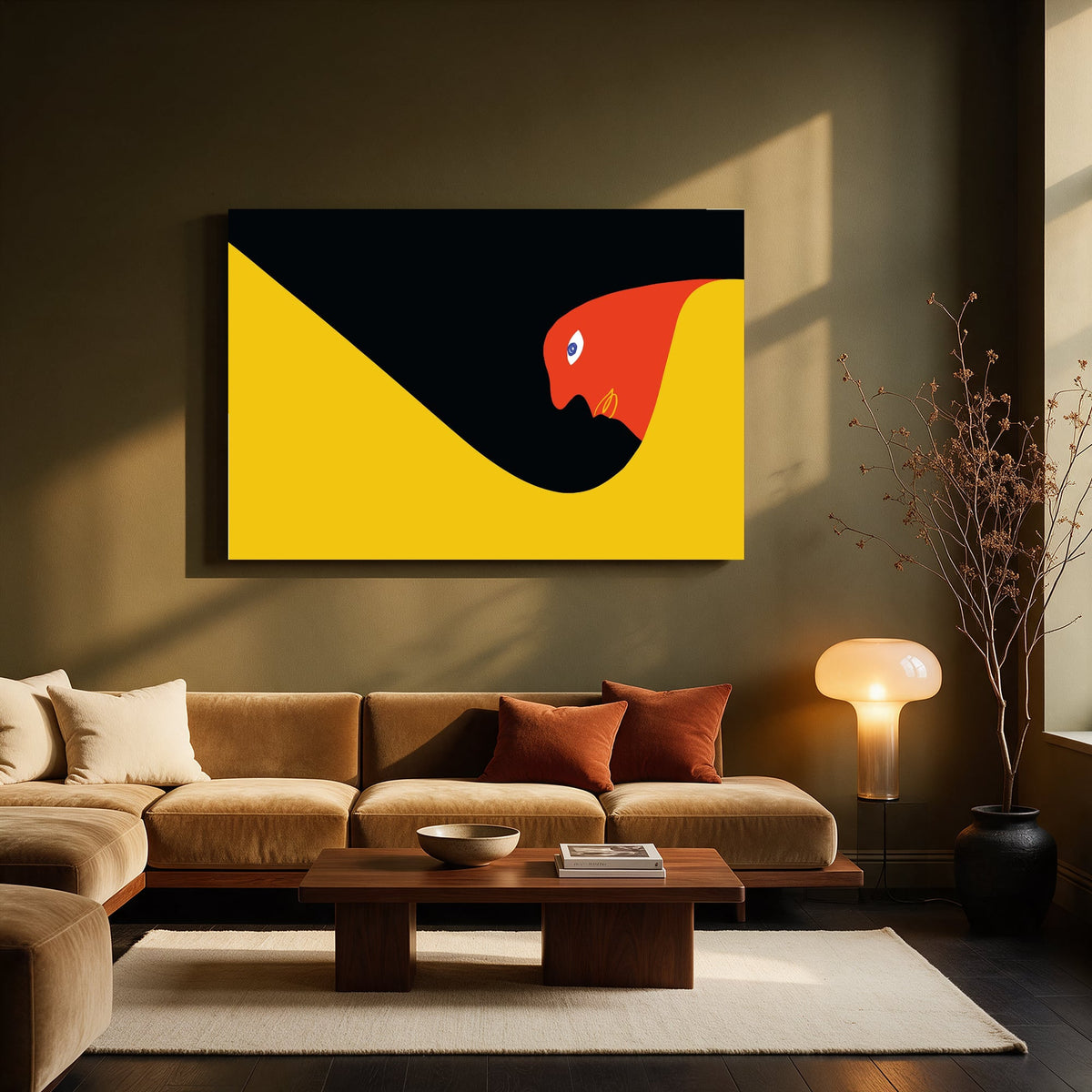 Bauhaus Bird Profile — Living room Landscape