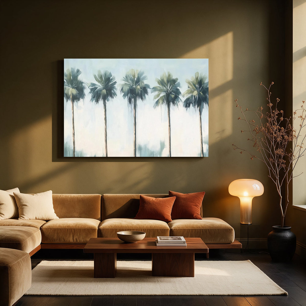 Palm Row Horizon — Living room Landscape
