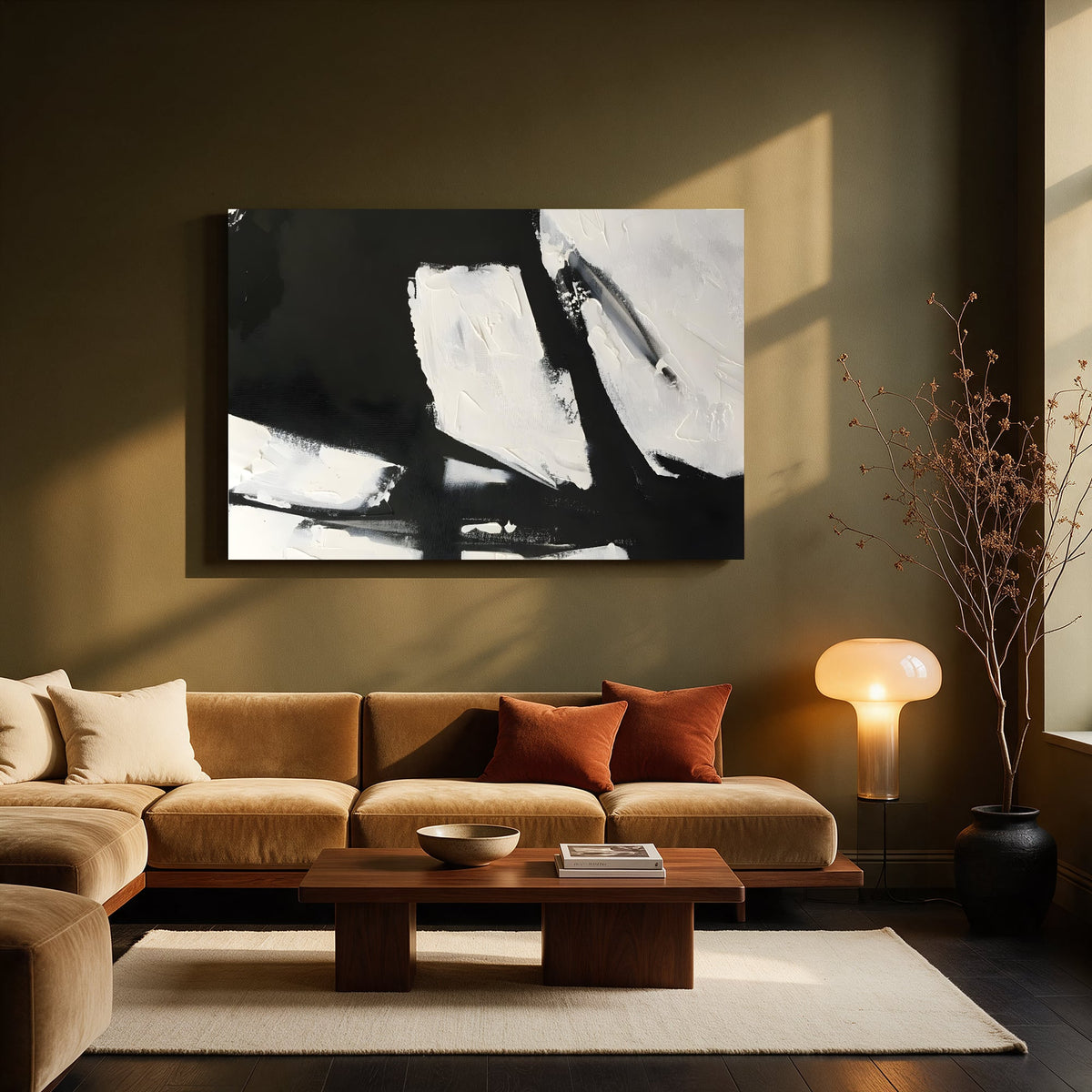 Bold Block Strokes — Living room Landscape