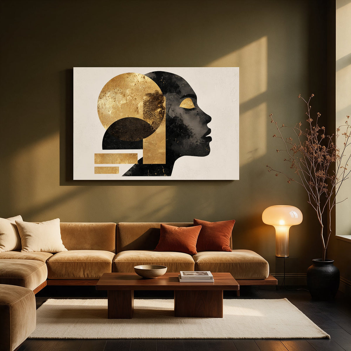 Golden Gaze Blocks — Living room Landscape