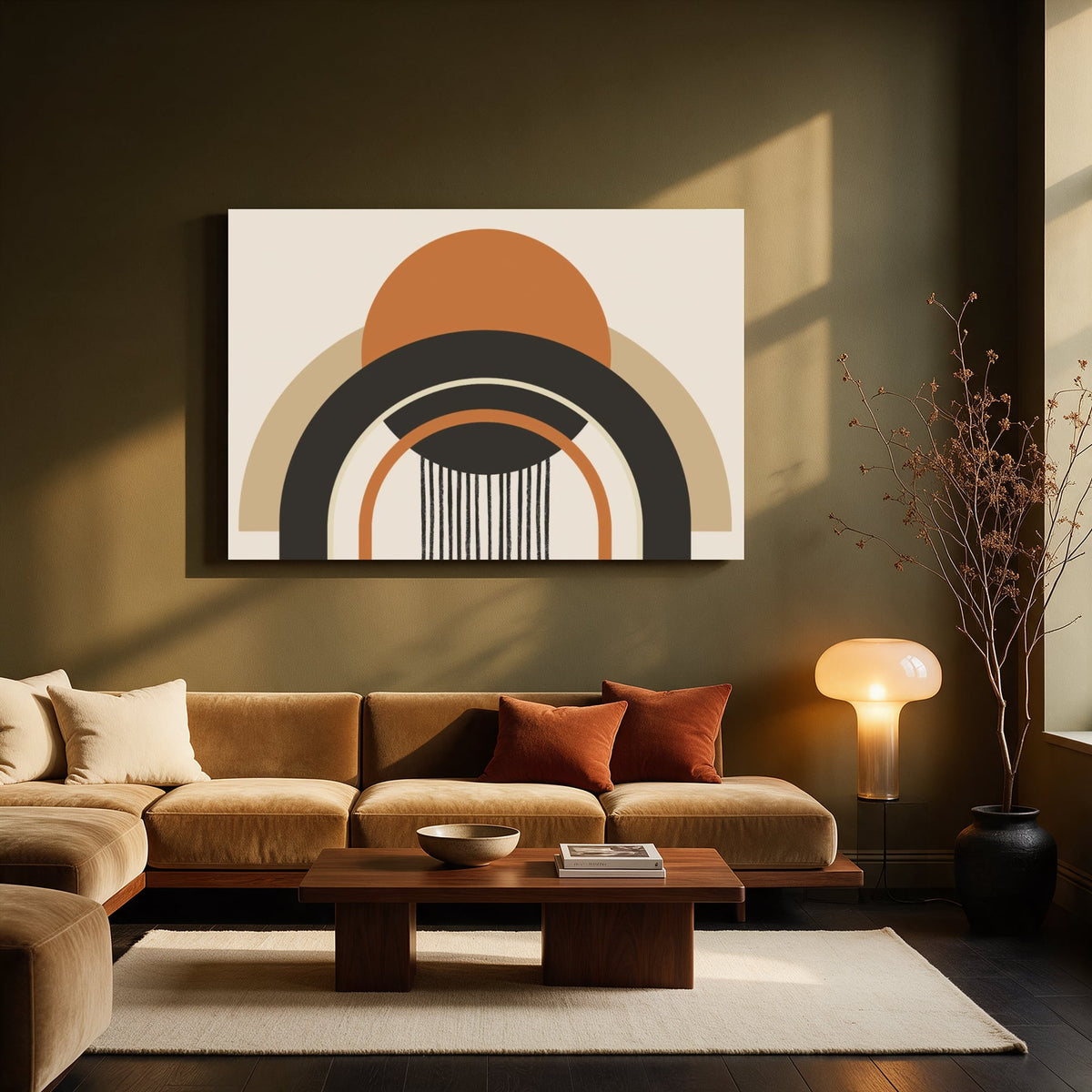 Clay Sunrise Arch — Living room Landscape