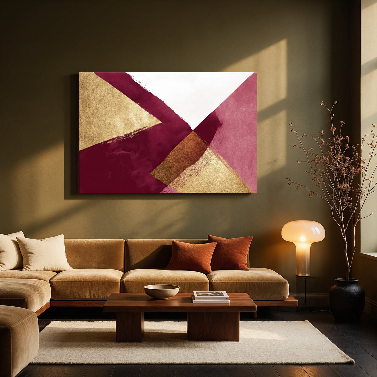 Angular Gold Diamond — Living room Landscape
