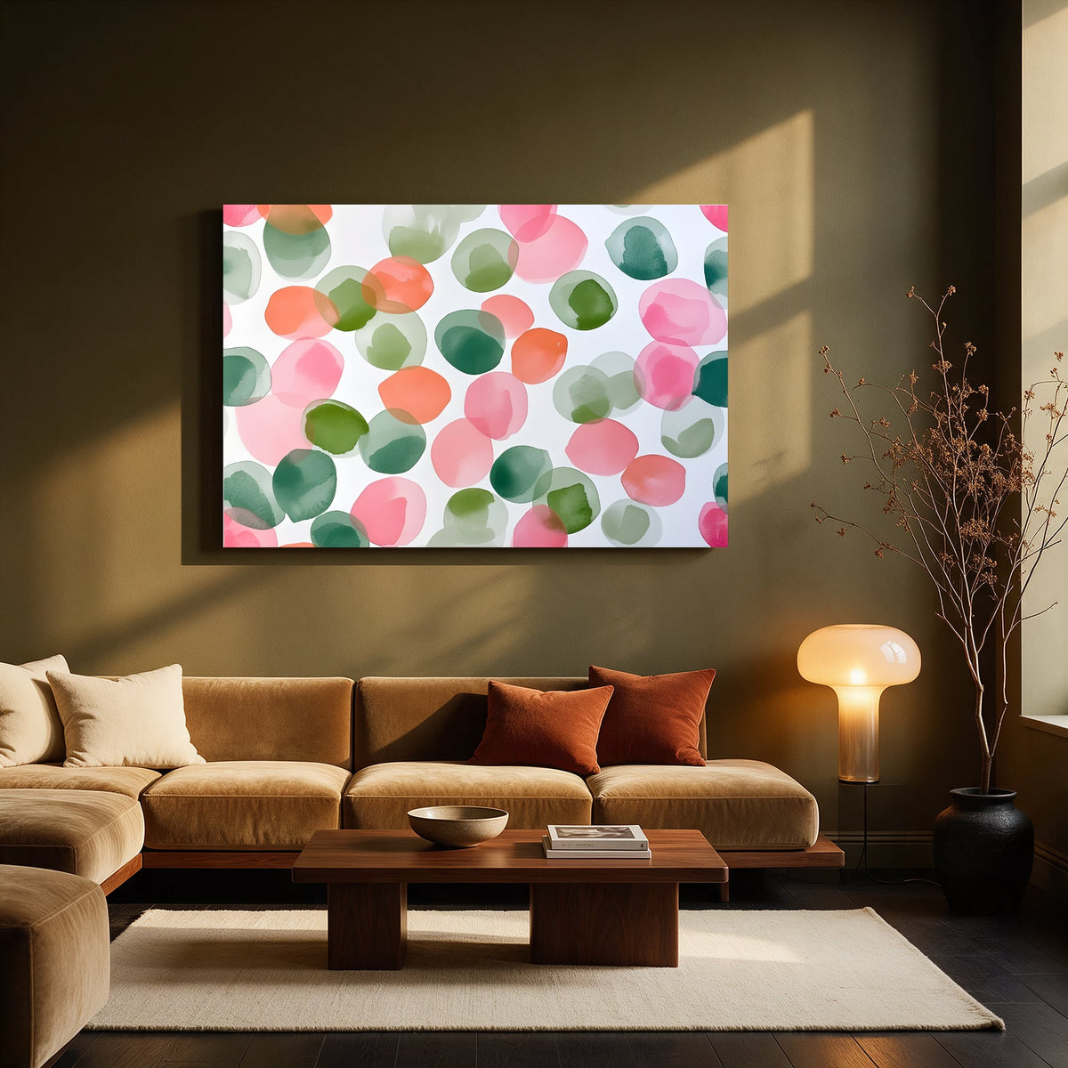 Pastel Pebble Path — Living room Landscape