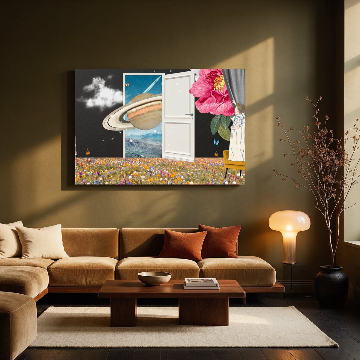 Saturn Garden Door — Living room Landscape
