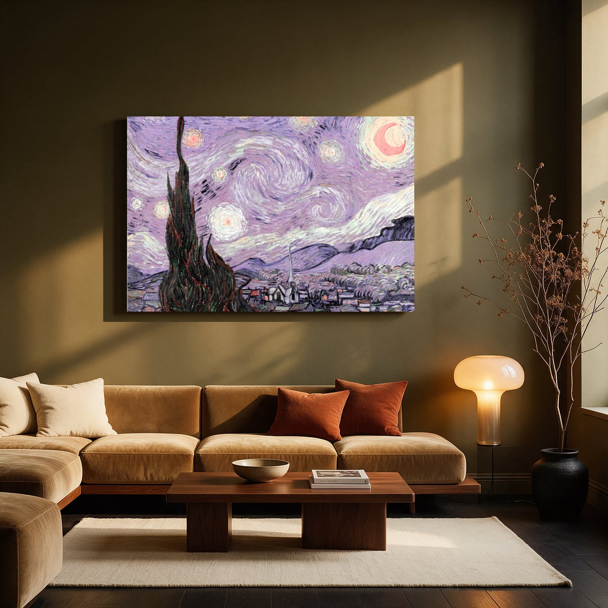 Lilac Starry Night — Living room Landscape