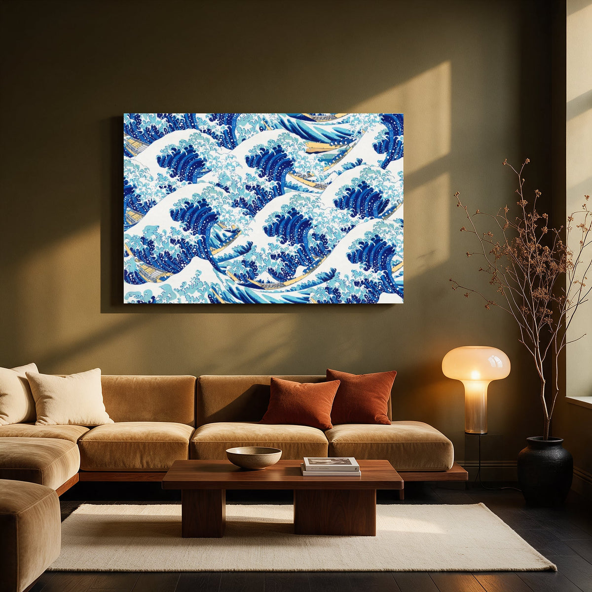 Great Wave Repeat — Living room Landscape