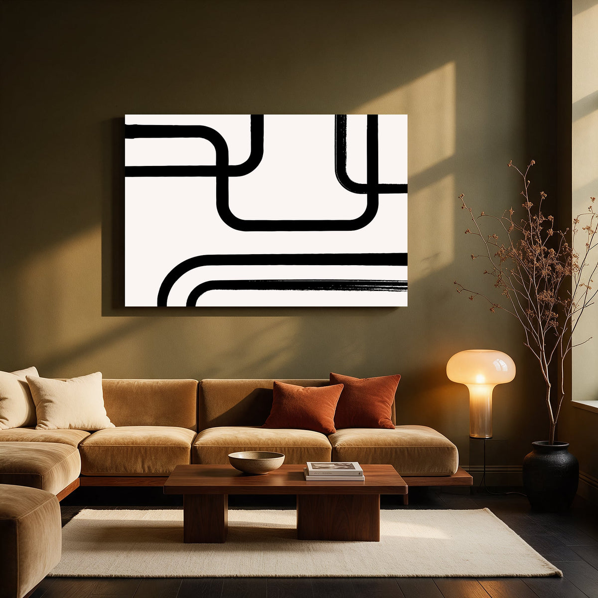 Pipeline Curves — Living room Landscape